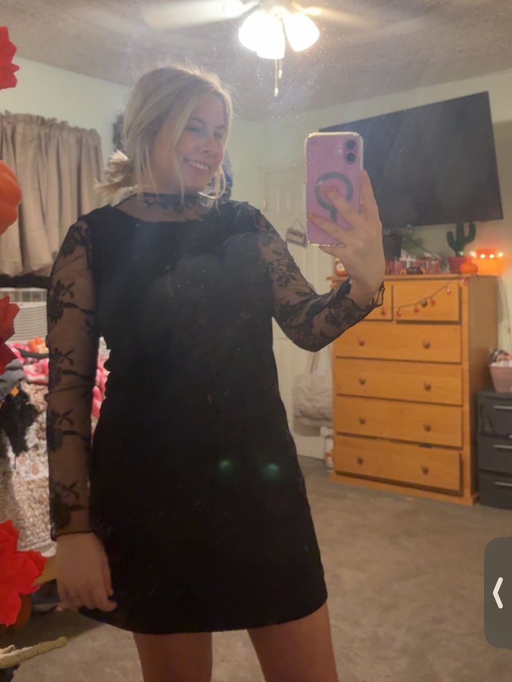 & Other Stories Dark Gray Ribbed Tank Dress with Front Pockets